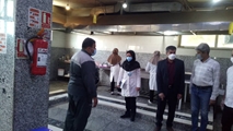 بازدید سرزده مدیر بیمارستان قلب الزهرا (س) از آشپزخانه این مرکز