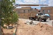 مراحل پایانی ساخت پارکینگ بیمارستان