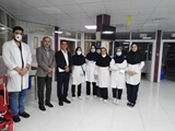 حضور رئیس و مدیر بیمارستان در بخشها جهت تبریک پیشاپیش سال 99